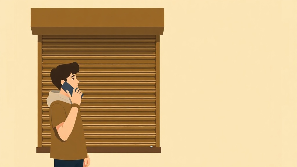 Client qui téléphone pour un dépannage de volet
